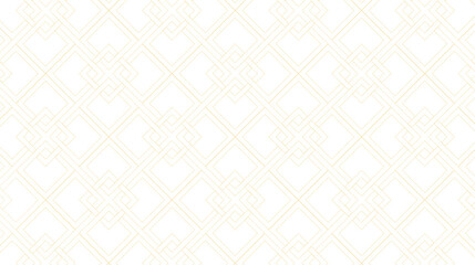 Vector abstract background of endless squares intertwining with each other. Tan outlines on white background. Neutral, cream, classic, trendy, modern, intertwined design.