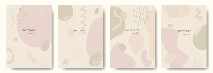 Modern abstract vector backgrounds.minimal trendy style. various shapes set up design templates good for background  card greeting wallpaper brochure flier invitation and other. vector illustration