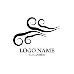 Fototapeta premium Wind icon vector illustration design