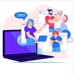 Retirement budget planning. Financial literacy and savings of elderly people, health insurance for aged planning, cartoon flat vector illustration isolated on white background.