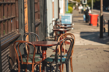 old terrace table on Edinburgh Street