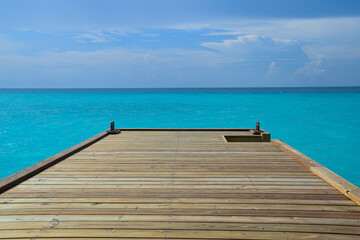 Obraz premium Relaxing seascape in the Maldives