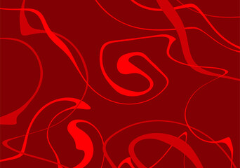 Abstract background with red waving lines pattern