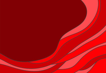 Minimalist background with gradient waving lines pattern and some copy space area