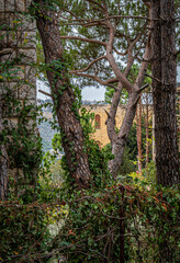Deir El Qamar village beautiful green landscape and old architecture in mount Lebanon Middle east