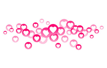 Red bubble with heart for live stream video chat isolated on white  background. Web botton social media. Network symbol content. Vector flat design tamplate illustration