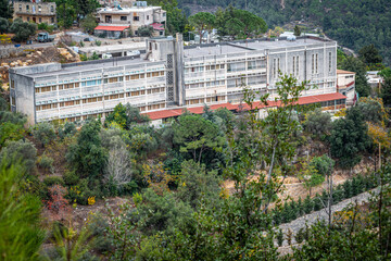 Obraz premium Deir El Qamar village beautiful green landscape and old architecture in mount Lebanon Middle east