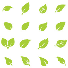 leaf logo icon vector design template