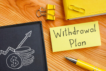 Withdrawal Plan is shown on the business photo using the text