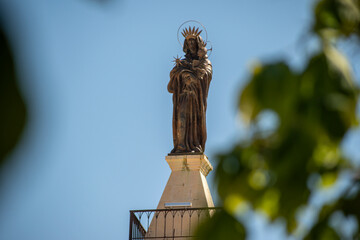 Deir El Qamar village beautiful green landscape and old architecture in mount Lebanon Middle east