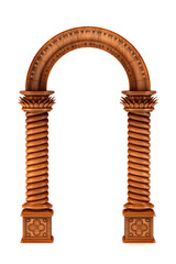 Wood arch with columns