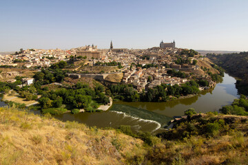 Fototapeta na wymiar View of the medieval center of the city of Toledo, Spain