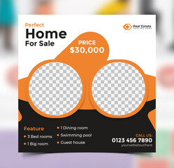 Real Estate Home Social Media Post Template