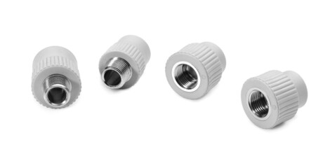Various fittings for soldering and connecting polypropylene pipes