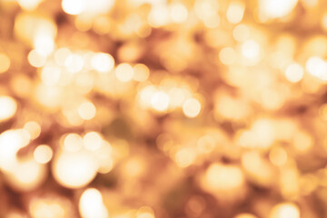 Blur bokeh orange sparkle lights background