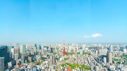 Fototapeta na wymiar The most beautiful Viewpoint tokyo city, japan.