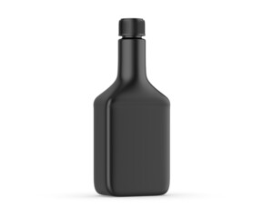Blank plastic container with screw lid, 3d render illustration.