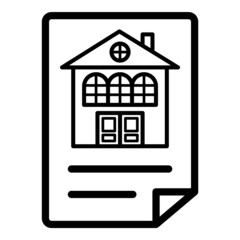 Document Flat Icon Isolated On White Background