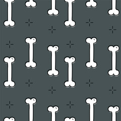 seamless pattern of bone. can be used for wallpaper, wrapping paper, background, cover, fabric, print, apparel