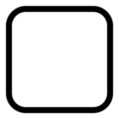 Square Flat Icon Isolated On White Background