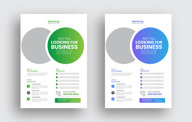 Corporate Flyer Template, Business Flyer Design, Business Brochure Template Design
