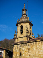 Fototapeta premium The parish church of San Pedro Apostle. Pasaia, Gipuzkoa, Spain.