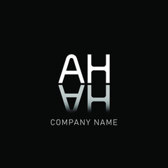 Fototapeta premium AH Letter Logo Design. A H Letters Logo Concept.