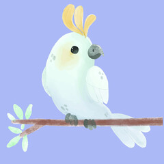 parrot on branch