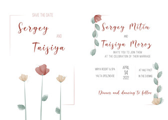 Wedding card invitation