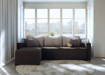 Sofa advertising render