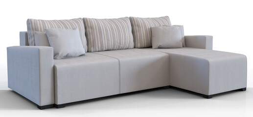 sofa advertising white background
