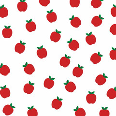 Seamless apple pattern Background