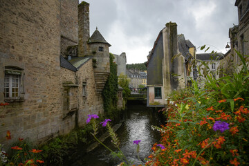 Street view on the town of Quimper