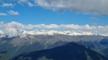 Сlouds over the mountains