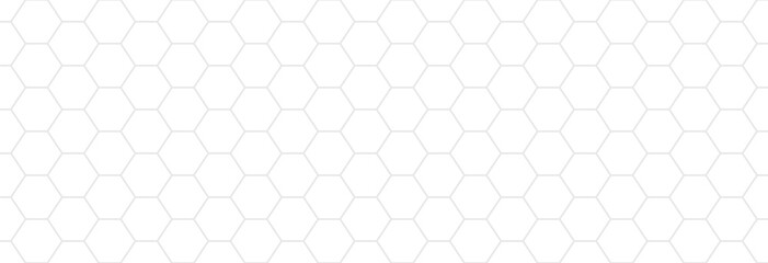 white abstract honeycomb background banner template vector