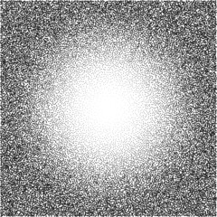 circular dot or stipple gradient background light to dark, vector illustration