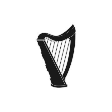 Harp Symphony music vector design inspiration