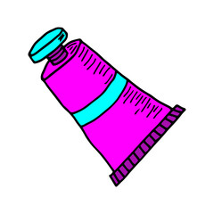 Painter art tools. Paint arts tool kit vector illustration