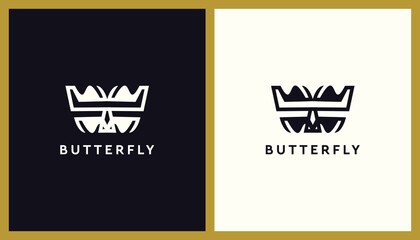 Abstract Butterfly Logo Design. Unique Illustration Editable. Creative Vector based Icon Template.
