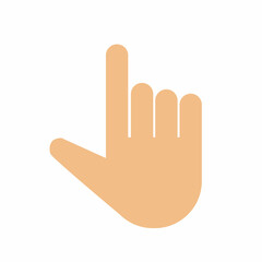 Clicker, Pointer Hand Line Icon. Editable Stroke.