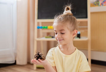 Exercise for the development of fine motor skills of the hands.