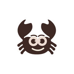 Crab icon vector illustration