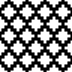 Inca crosses seamless pattern. Ethnic ornament. Folk background. Geometric wallpaper. Cross shapes image. Tribal motif. Ancient mosaic. Vector work. Digital paper, web design, textile print, abstract.