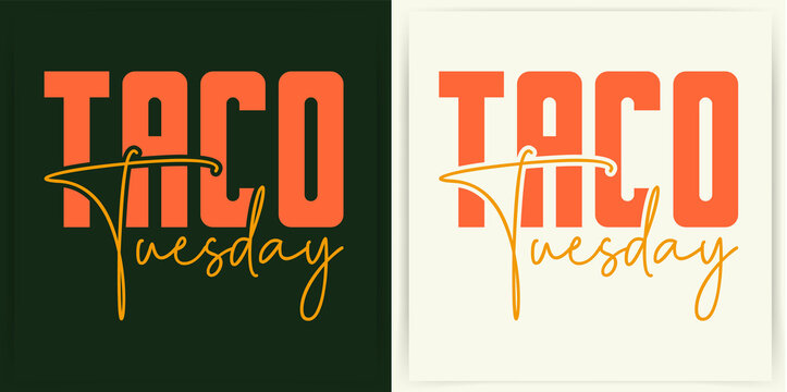 Taco lettering with vector illustration Cinco de mayo funny hand-drawn typography Set of taco lettering with vector illustration cinco de mayo funny hand drawn typography	
