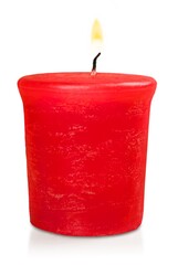 A color aromatic candle with different smells