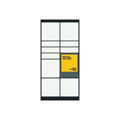 Premium vector parcel locker icon for your delivery business.