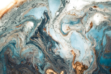 Natural luxury. Ripples of agate. Treasury of art. Swirls of marble. Abstract fantasia with golden...