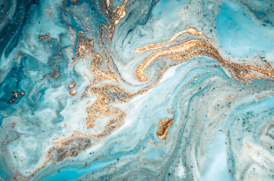 Ripples of agate. Treasury of art. Swirls of marble. Abstract fantasia with golden powder. Extra special and luxurious- ORIENTAL ART.  Natural luxury.