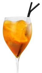 Fresh tasty colored cocktail with fruit