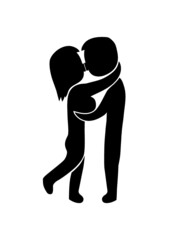 Pärchen küsst sich 